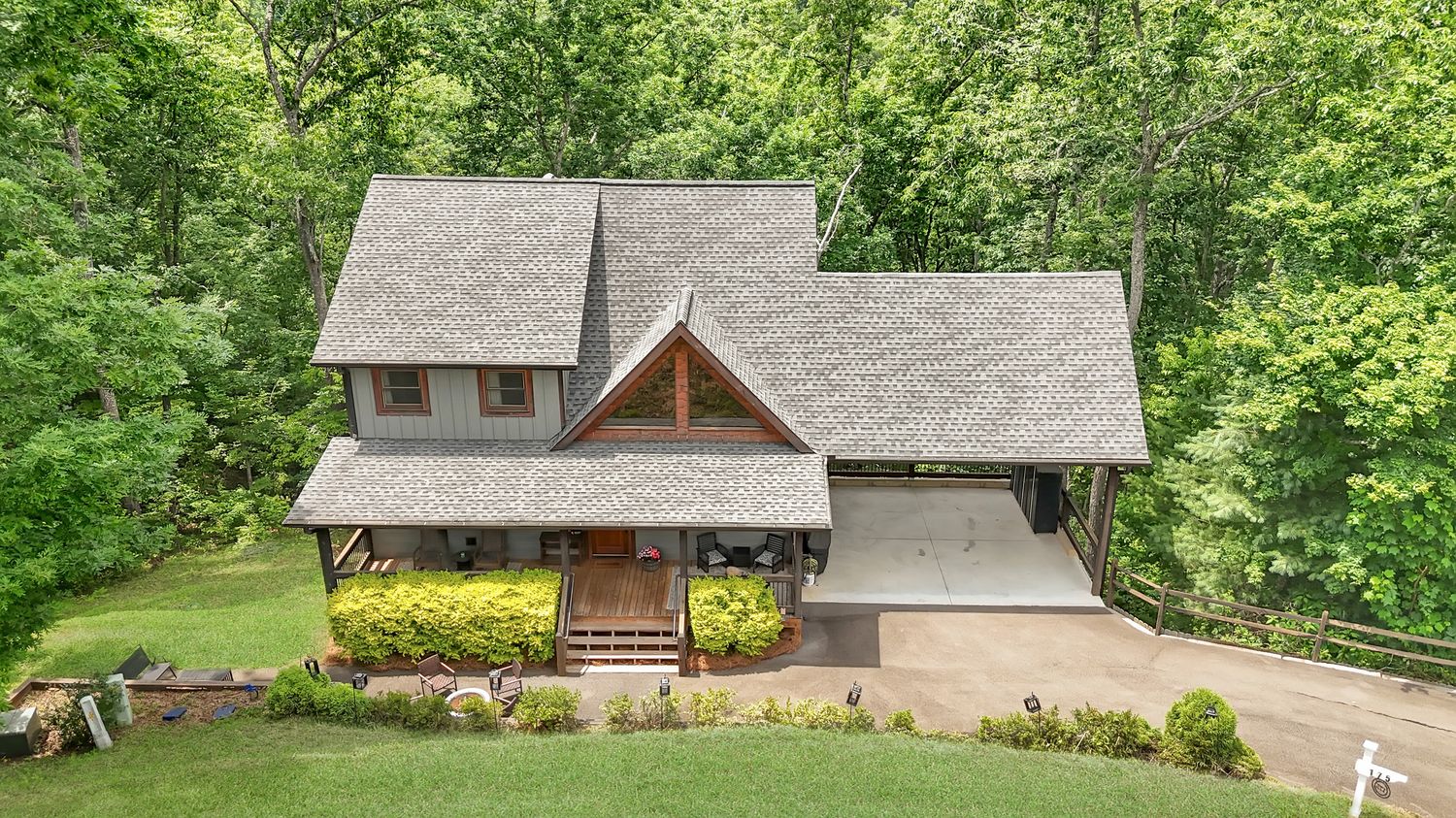 Tucked into the treetops